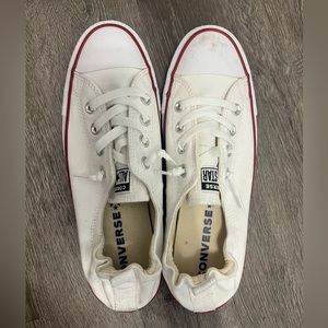 Brand new white converse sneakers